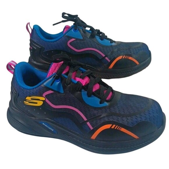 Skechers Carbix Carbon Toe Women's 7.5 EU 37.5 Blue Athletic Work Shoes Sneakers - Picture 2 of 9